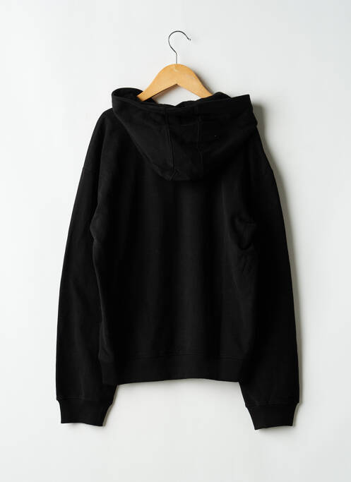 Sweat-shirt à capuche col v manches longues noir GARCIA fille