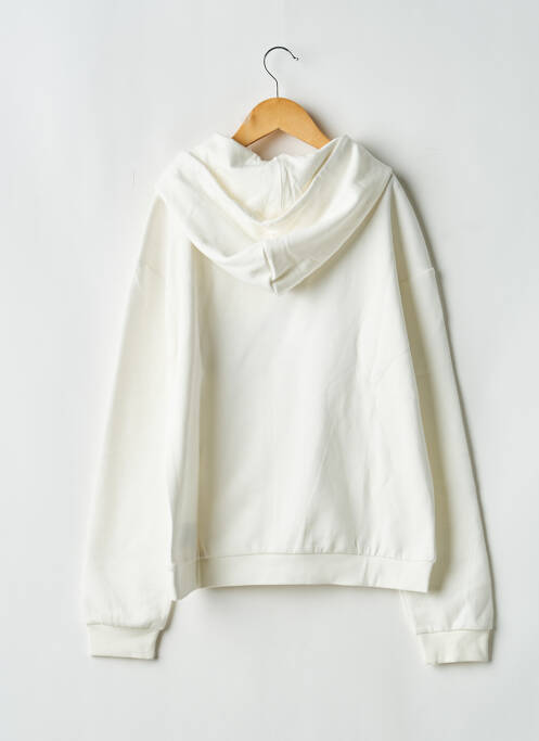 Sweat-shirt à capuche manches longues manches longues blanc ONLY fille