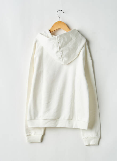 Sweat-shirt à capuche manches longues manches longues blanc ONLY fille