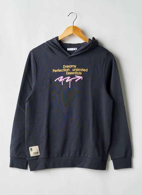 Sweat-shirt à capuche manches longues manches longues bleu NAME IT fille