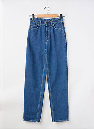 Jeans coupe slim stretch taille haute bleu AMERICAN VINTAGE femme