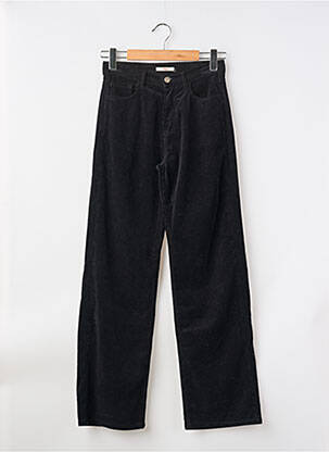 Pantalon droit stretch taille haute noir HOD femme