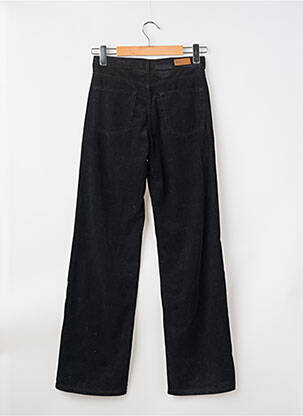 Pantalon droit stretch taille haute noir HOD femme