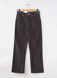 Pantalon droit stretch taille haute gris MKT STUDIO femme