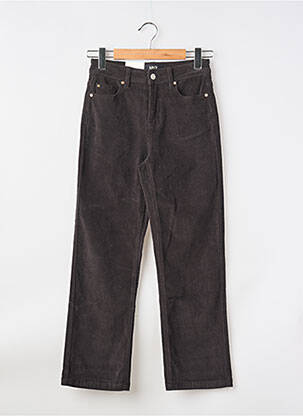 Pantalon droit stretch taille haute gris MKT STUDIO femme