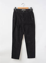 Pantalon chino fermeture zippée sous rabat boutonné taille normale noir STREET ONE femme