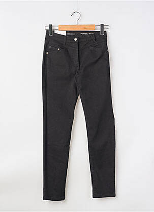 Jeans coupe slim stretch taille haute noir BETTY BARCLAY femme