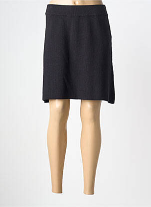 Jupe courte coupe droite noir ICHI femme