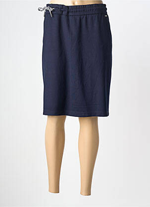 Jupe mi-longue taille à pinces bleu CECIL femme