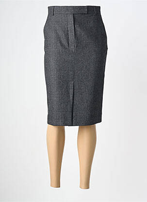 Jupe mi-longue taille à pinces gris GERARD DAREL femme