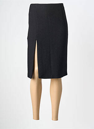 Jupe mi-longue taille à pinces noir GRACE & MILA femme