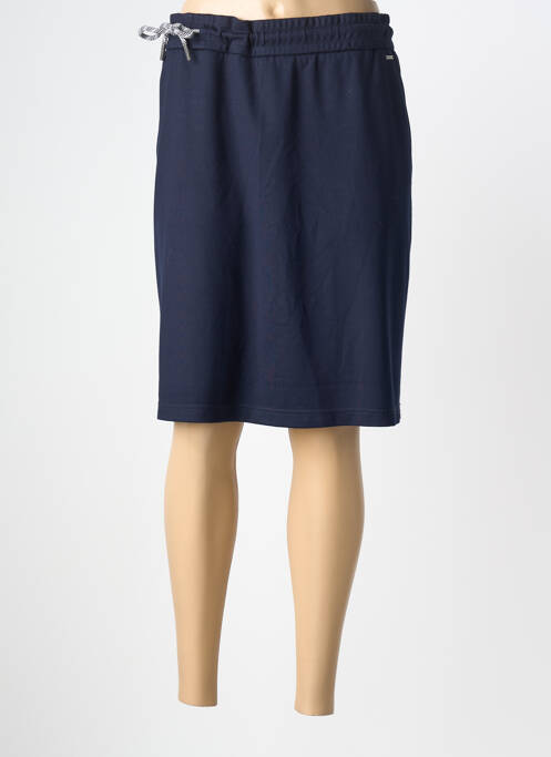 Jupe mi-longue taille à pinces bleu CECIL femme