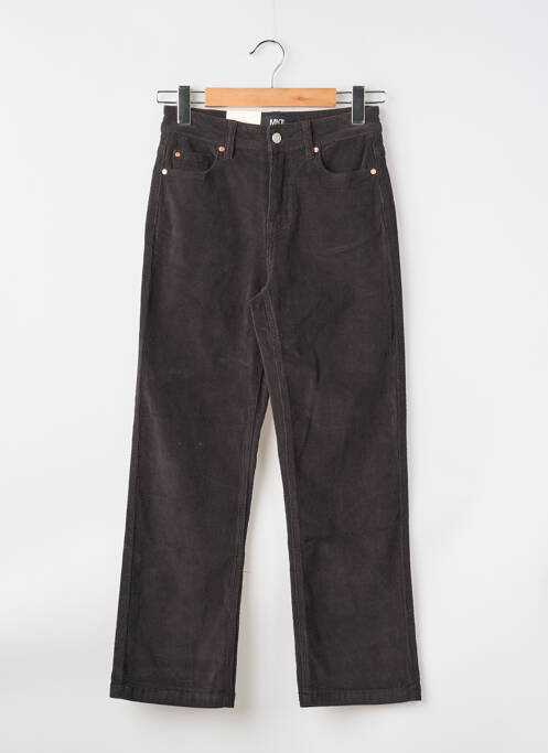 Pantalon droit stretch taille haute gris MKT STUDIO femme