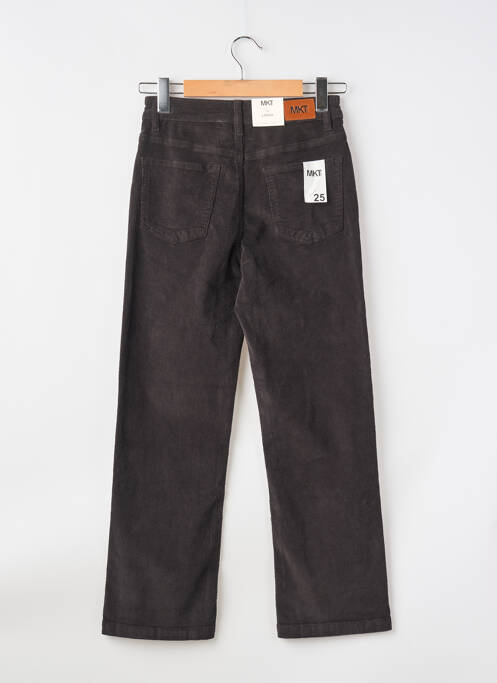 Pantalon droit stretch taille haute gris MKT STUDIO femme