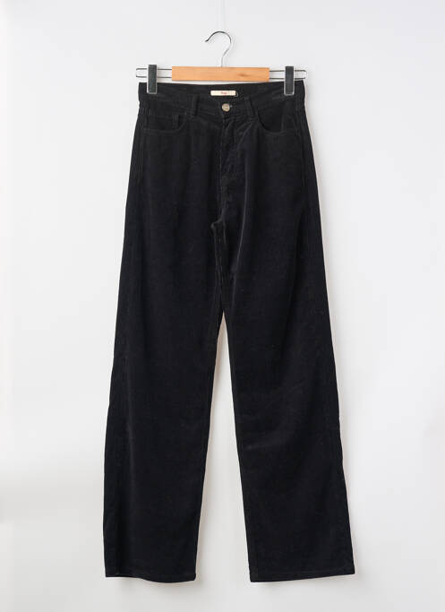 Pantalon droit stretch taille haute noir HOD femme