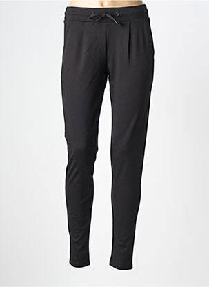 Pantalon slim taille élastique taille normale noir ICJHI femme