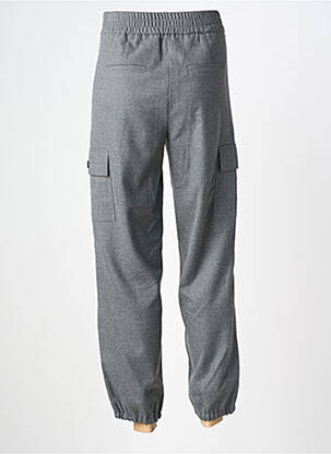 Pantalon cargo taille élastique taille haute gris BETTY BARCLAY femme