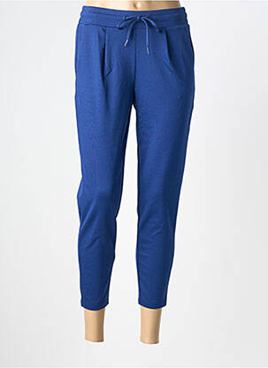 Pantalon 7/8 stretch taille normale bleu ICHI femme
