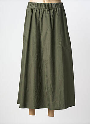 Jupe longue coupe évasée vert VILA femme