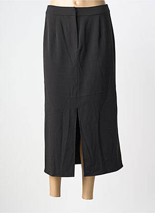 Jupe longue tissage crêpe noir VILA femme