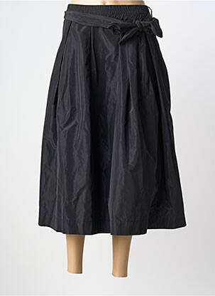 Jupe longue coupe évasée noir O'MER femme