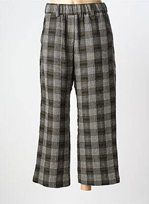 Pantalon large poches taille normale vert HOD femme