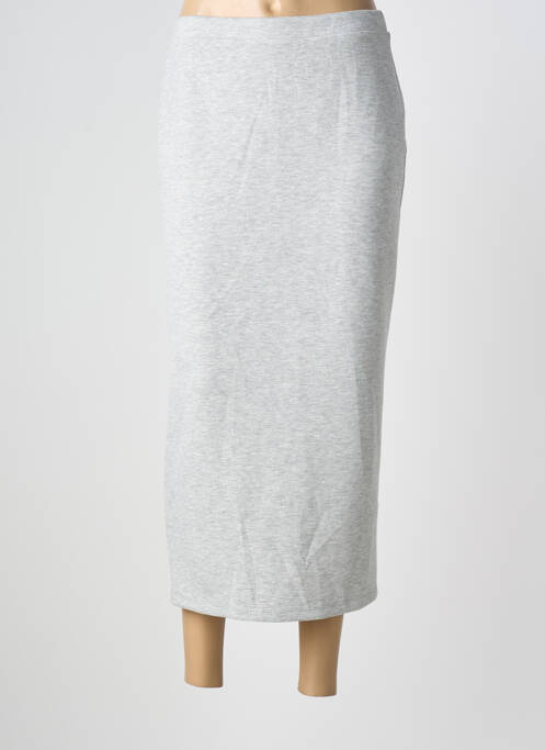 Jupe longue coupe droite gris VILA femme