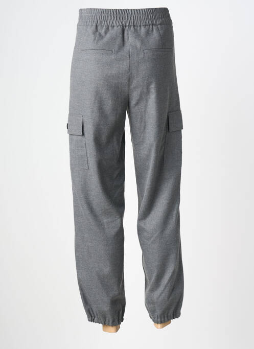 Pantalon cargo taille élastique taille haute gris BETTY BARCLAY femme