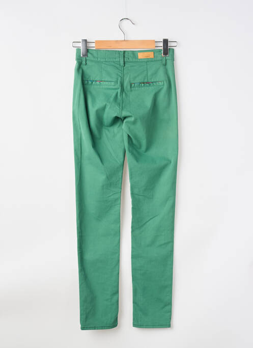 Pantalon chino taille basse taille basse vert HAPPY femme