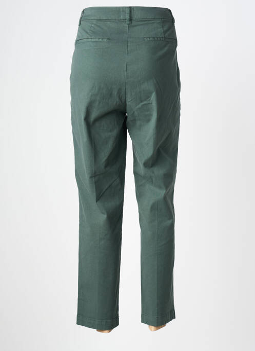 Pantalon chino tissage popeline taille normale vert LABDIP femme
