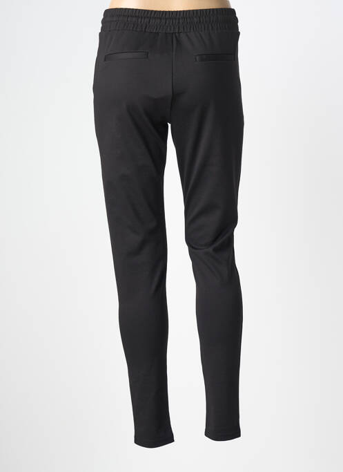 Pantalon slim taille élastique taille normale noir ICJHI femme