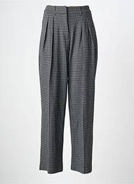 Pantalon droit taille à pinces taille normale gris ICHI femme
