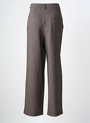 Pantalon droit taille à pinces taille normale marron ARTLOVE femme