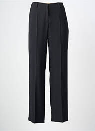 Pantalon droit tissage crêpe taille normale noir PAKO LITTO femme