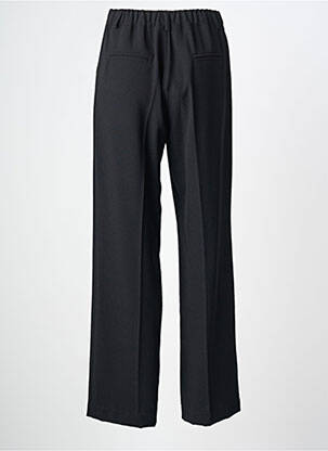 Pantalon droit tissage crêpe taille normale noir PAKO LITTO femme