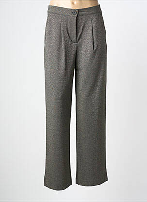 Pantalon droit stretch taille normale gris B.YOUNG femme