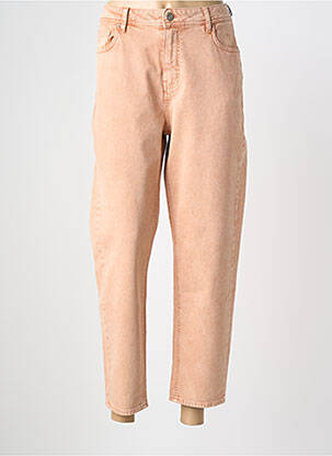 Jeans coupe droite taille normale taille normale rose HOD femme