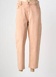 Jeans coupe droite taille normale taille normale rose HOD femme