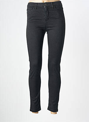 Jeans coupe slim tissage brut taille normale noir PAKO LITTO femme