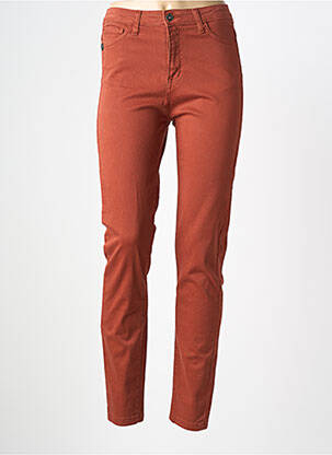 Jeans coupe slim tissage brut taille normale marron PAKO LITTO homme