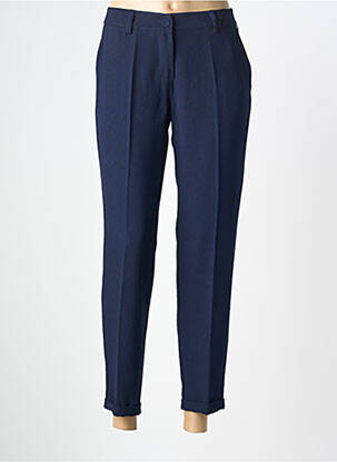 Pantalon 7/8 stretch taille normale bleu PAKO LITTO femme