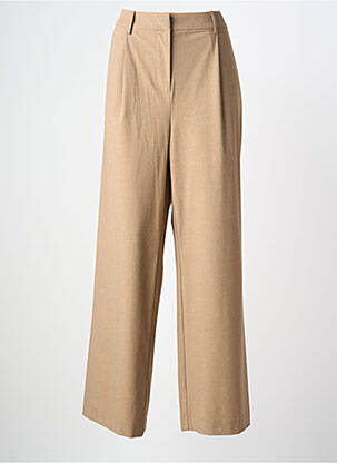 Pantalon droit taille à pinces taille normale beige JC.SOPHIE femme