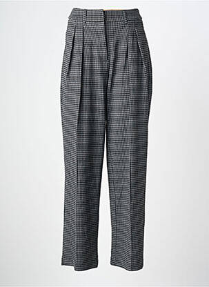 Pantalon droit taille à pinces taille normale gris ICHI femme