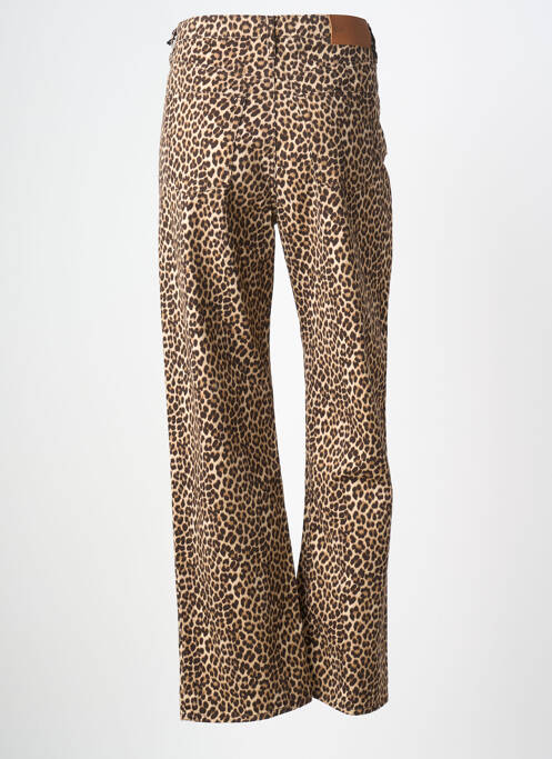 Jeans coupe droite taille normale taille normale beige HOD femme