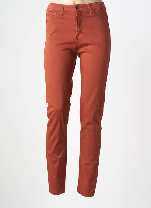 Jeans coupe slim tissage brut taille normale marron PAKO LITTO homme