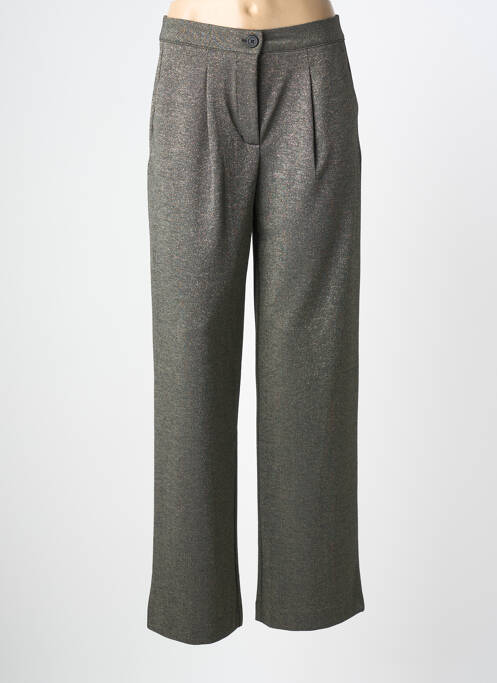 Pantalon droit stretch taille normale gris B.YOUNG femme