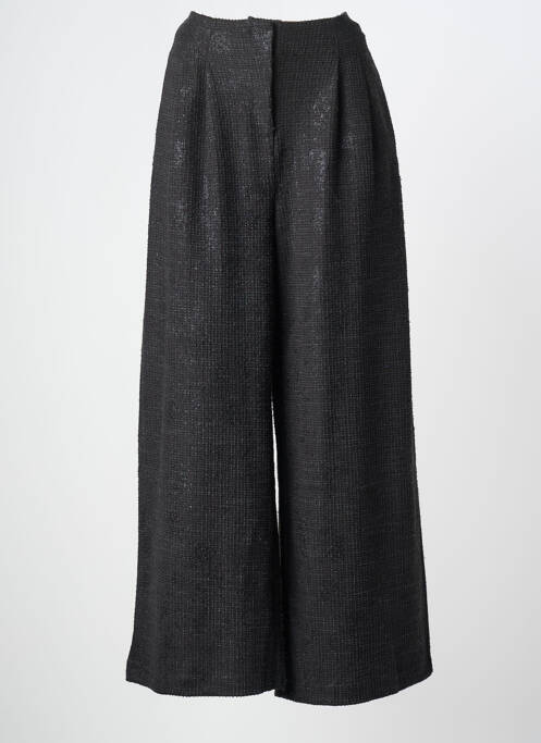 Pantalon large taille à pinces taille normale noir ICHI femme