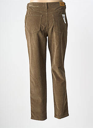 Pantalon droit stretch taille normale vert MKT STUDIO femme