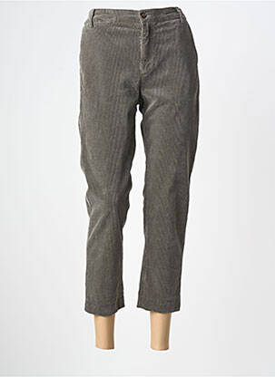Pantacourt coupe droite taille normale gris HOD femme