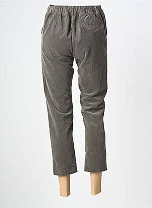 Pantacourt coupe droite taille normale gris HOD femme